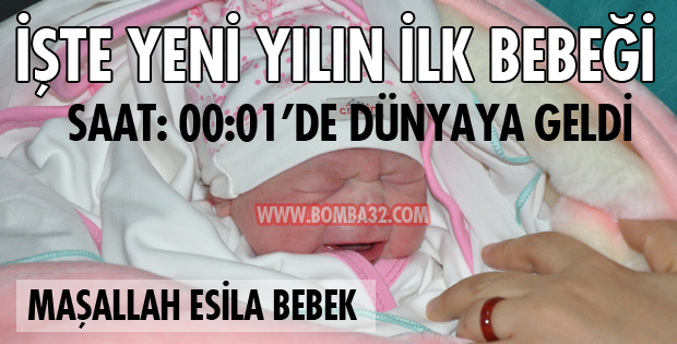 İŞTE YENİ YILIN İLK BEBEĞİ