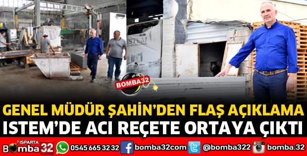 ISTEM’DE ACI REÇETE ORTAYA ÇIKTI