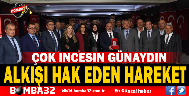 BAŞKAN GÜNAYDIN FARKINI GÖSTERDİ İSTİFA EDEN MECLİS ÜYESİNE PLAKETLİ UĞURLAMA 