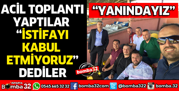 İSTİFAYI KABUL ETMEDİLER
