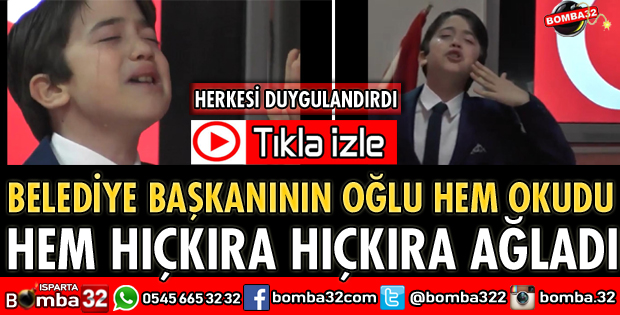 İSTİKLAL MARŞI’NI HEM OKUDU HEM HIÇKIRA HIÇKIRA AĞLADI