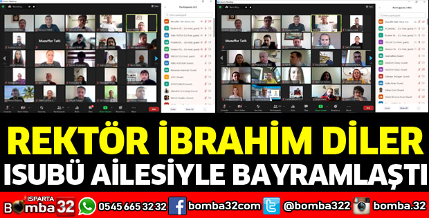ISUBÜ ailesi bayramlaştı
