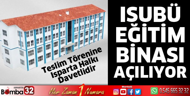 ISUBÜ Eğitim Binası açılıyor