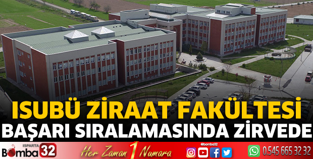 ISUBÜ Ziraat Fakültesi başarı sıralamasında zirvede