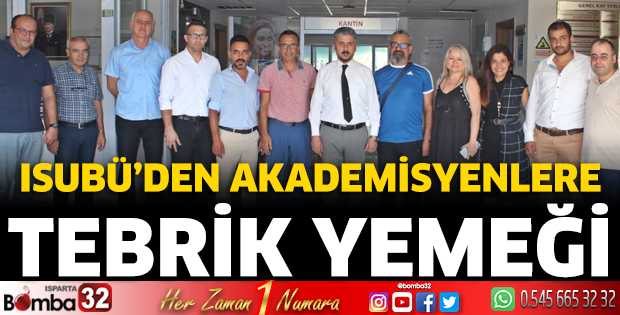 ISUBÜ'den tebrik yemeği