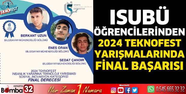 ISUBÜ'nün 2024 Teknofest Yarışmalarında Final Başarısı