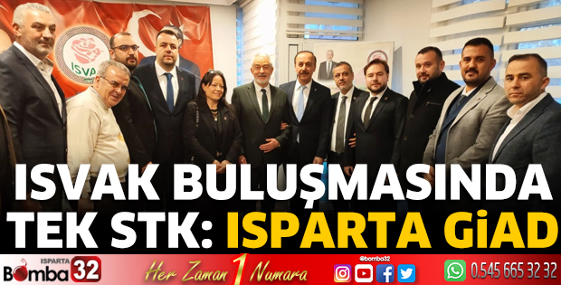 ISVAK buluşmasında tek STK: Isparta GİAD