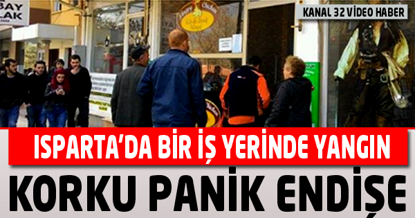 İşyerinde baca yangını