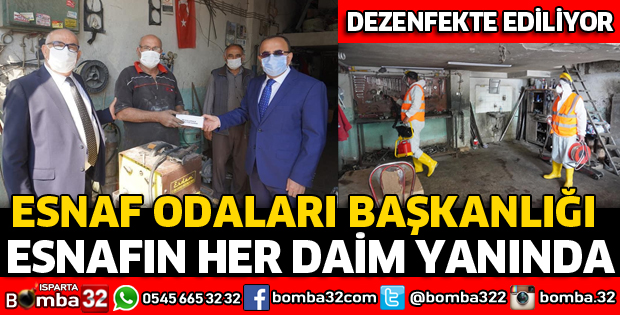 İŞYERLERİ DEZENFEKTE EDİLİYOR