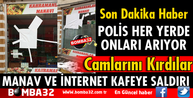 İŞYERLERİNE TAŞLI SALDIRI