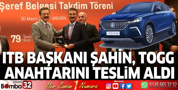 ITB Başkanı TOGG anahtarını teslim aldı