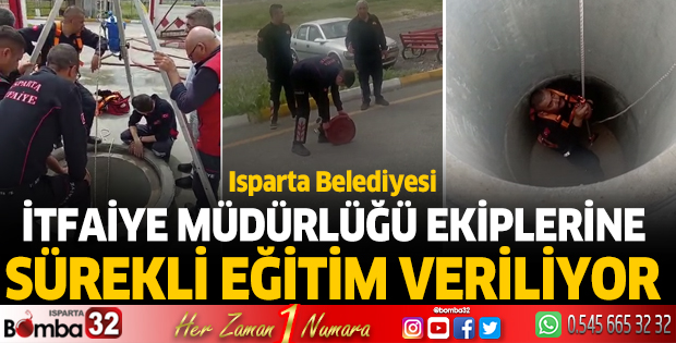 İtfaiye ekiplerine sürekli eğitim veriliyor
