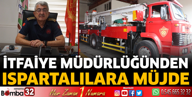 İtfaiye müdürlüğünden müjde