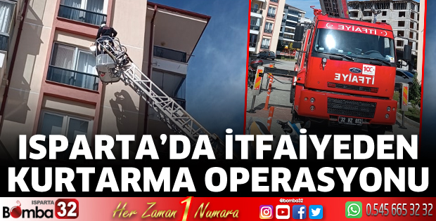 İtfaiyeden kurtarma operasyonu