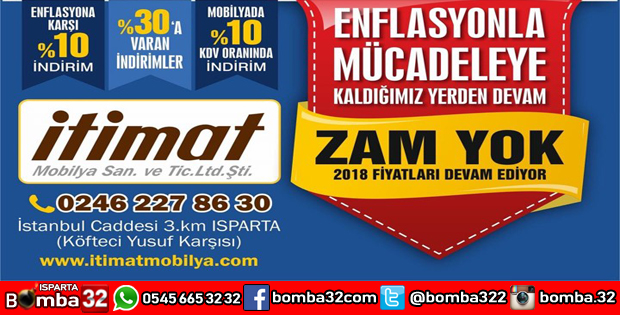 İTİMAT MOBİLYA'DA İNDİRİM FIRSATLARI DEVAM EDİYOR