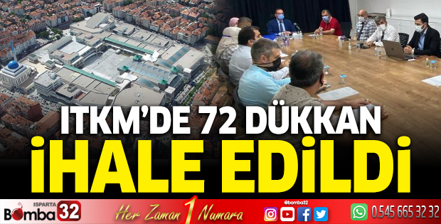 ITKM'de 72 dükkan ihale edildi