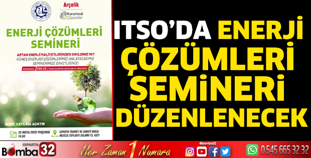 ITSO’da Enerji Çözümleri Semineri düzenlenecek