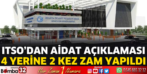 ITSO'dan aidat açıklaması