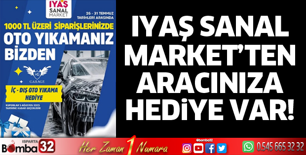 IYAŞ Sanal Market’ten aracınıza hediye var!