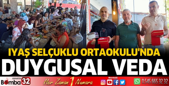 IYAŞ Selçuklu Ortaokulu'nda duygusal veda 