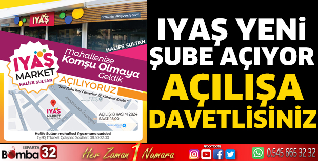 IYAŞ yeni şube açıyor