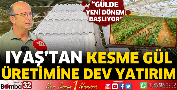 IYAŞ’tan kesme gül üretimine dev yatırım