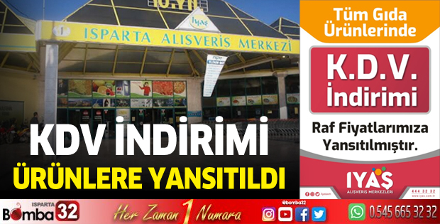 IYAŞ'ta KDV indirimi ürünlere yansıtıldı