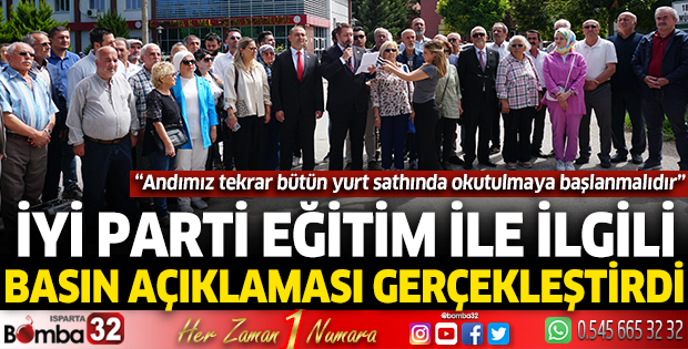İYİ Parti eğitim ile ilgili basın açıklaması gerçekleştirdi