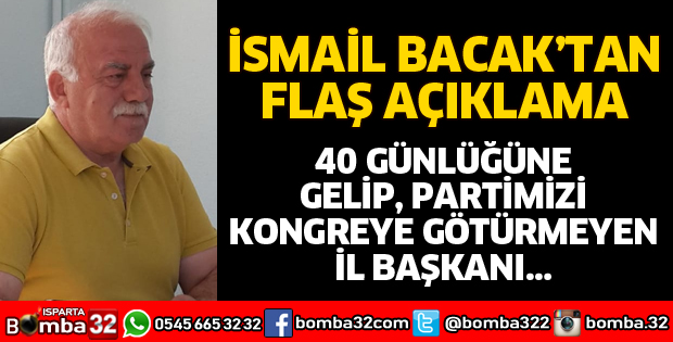 İYİ PARTİ ÜYESİ BACAK'TAN AÇIKLAMA