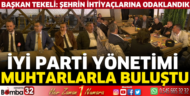 İyi Parti yönetimi muhtarlarla buluştu