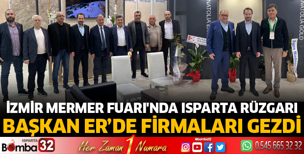 İzmir Mermer Fuarı'nda Isparta rüzgarı