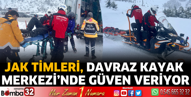 JAK Timleri, Davraz Kayak Merkezi’nde güven veriyor