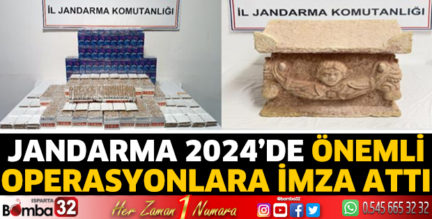 Jandarma 2024’de önemli operasyonlara imza attı