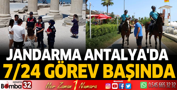 Jandarma Antalya'da 7/24 görev başında