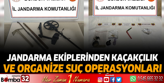Jandarma ekiplerinden kaçakçılık ve organize suç operasyonları