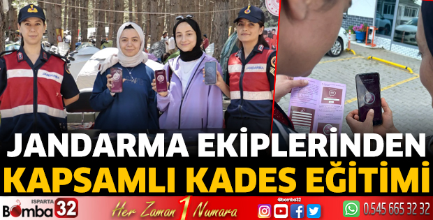 jandarma ekiplerinden kapsamlı KADES eğitimi