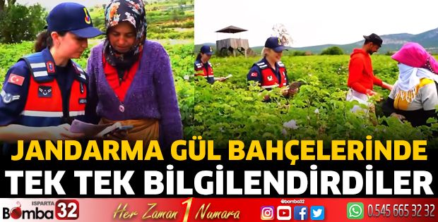 Jandarma gül bahçelerinde