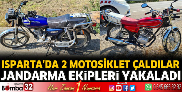 Jandarma motosiklet hırsızlarını yakaladı