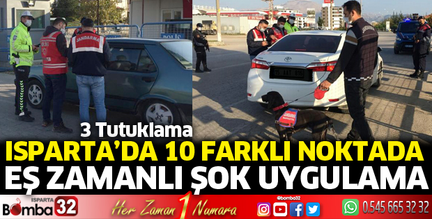 Jandarma ve emniyetten şok uygulama