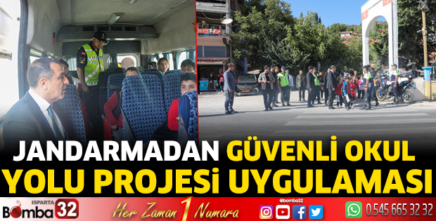 Jandarmadan Güvenli Okul Yolu Projesi uygulaması