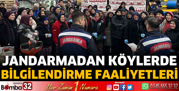 Jandarmadan köylerde bilgilendirme faaliyetleri