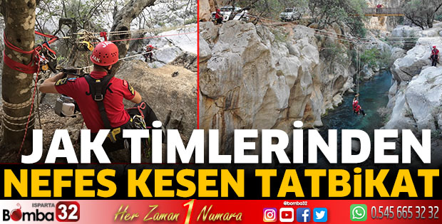 Jandarmadan nefes kesen tatbikat