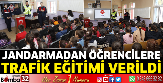 Jandarmadan öğrencilere trafik eğitimi