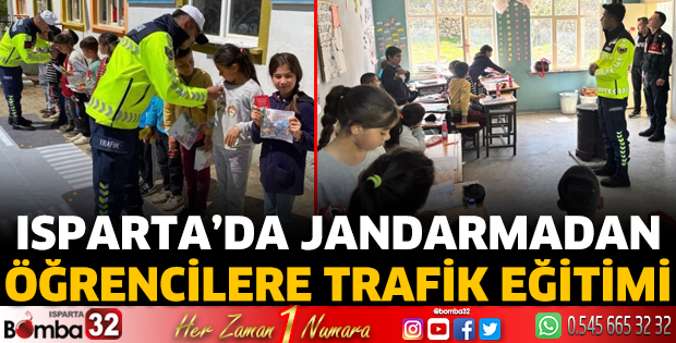 Jandarmadan öğrencilere trafik eğitimi