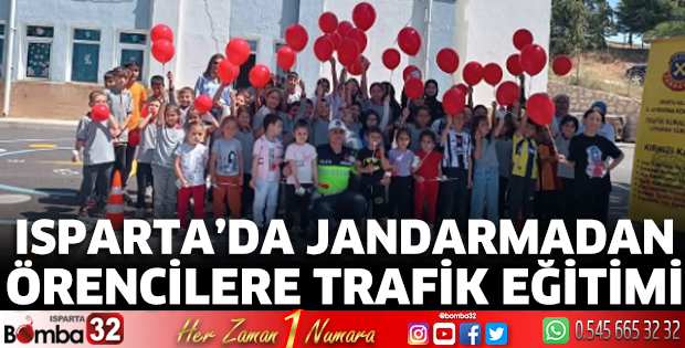Jandarmadan öğrencilere trafik eğitimi