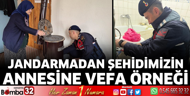 Jandarmadan şehidimizin annesine vefa örneği