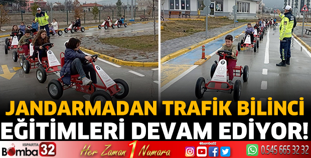 Jandarmadan Trafik Bilinci Eğitimleri devam ediyor!