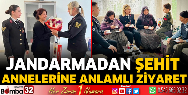 Jandarmasından şehit annelerine anlamlı ziyaret