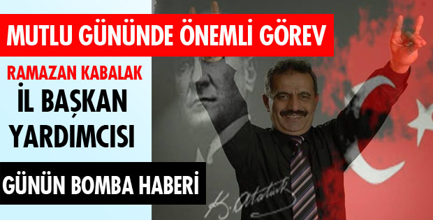 KABALAK İL BAŞKAN YARDIMCISI OLDU