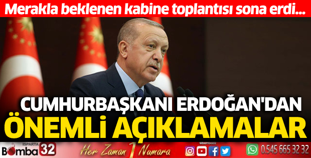 Kabine toplantısı sona erdi